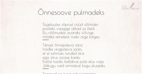 naljakas luuletus pulmadeks|Luuletused ja salmid pulmadeks .